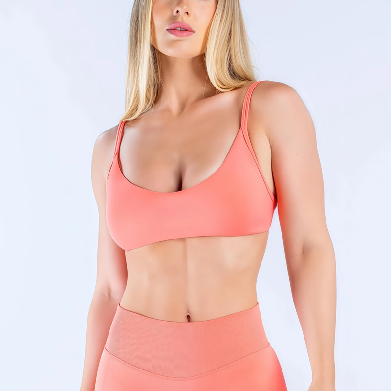 Seamless Underwear Women - Biustonosz sportowy HISTELLO Impact z dekoltem