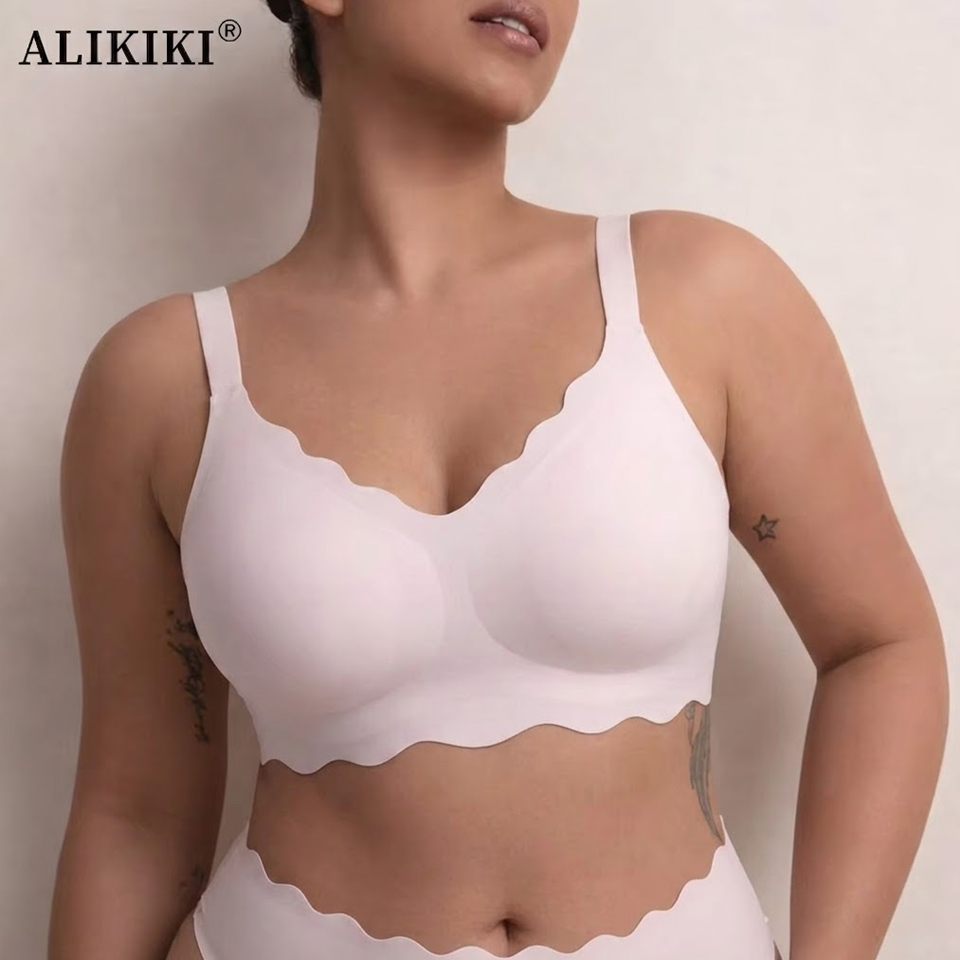 Bralette Wireless Soft - Bezszwowy, bezprzewodowy biustonosz podtrzymujący z efektem