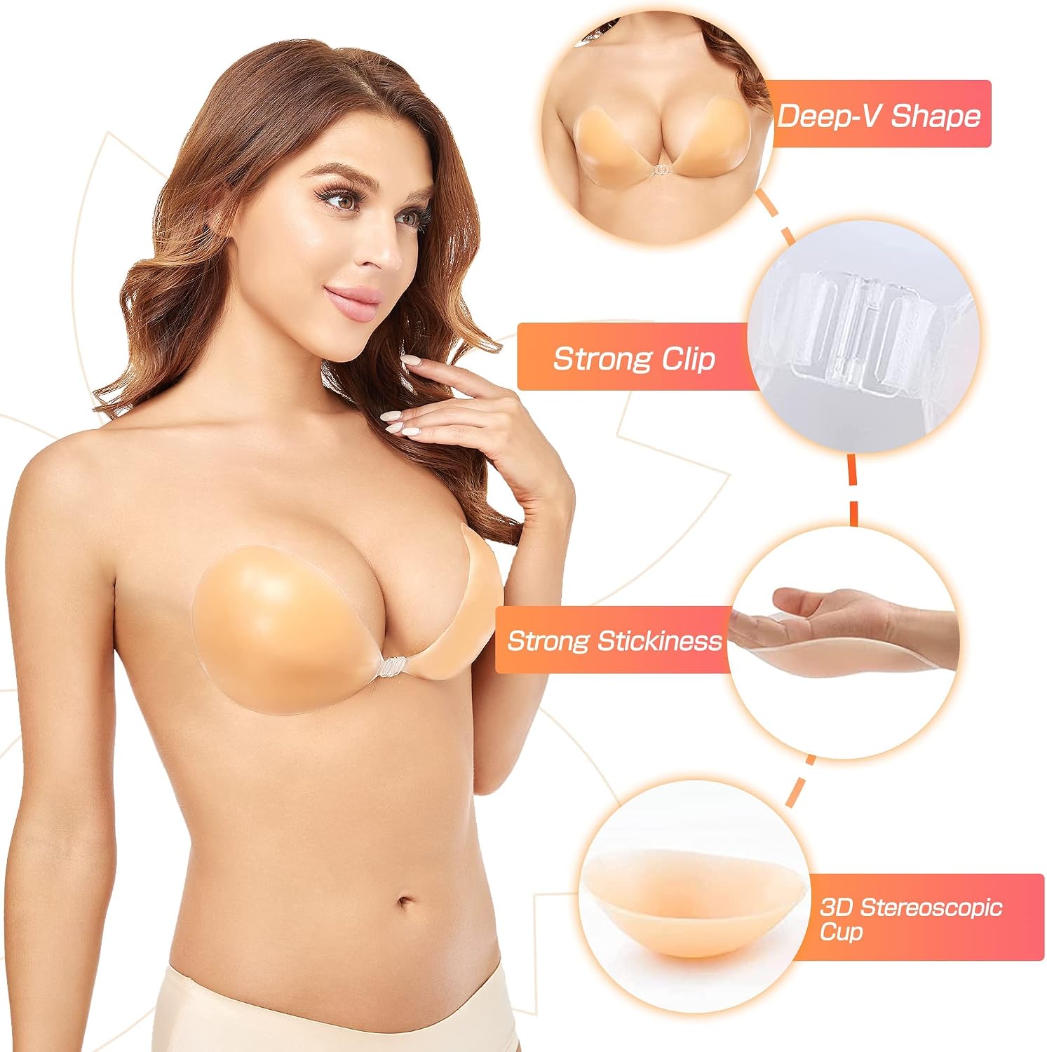 Biustonosz push-up bez fiszbin – Silicone Bra Adhesive recenzja i cena
